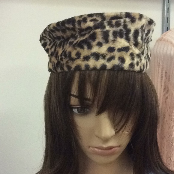 Unlisted Accessories Vintage Fur Leopard Pillbox Hat Poshmark